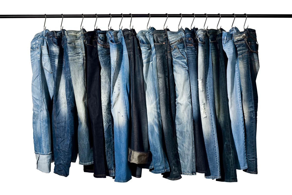 Jeans-Waschungen