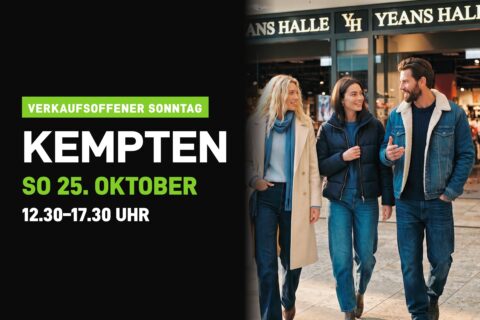 Verkaufsoffener Sonntag in Kempten: So 25. Oktober, 12:30 bis 17:30 Uhr