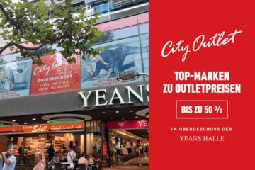 City Outlet im Obergeschoss der YEANS HALLE Stuttgart, Königstraße 3