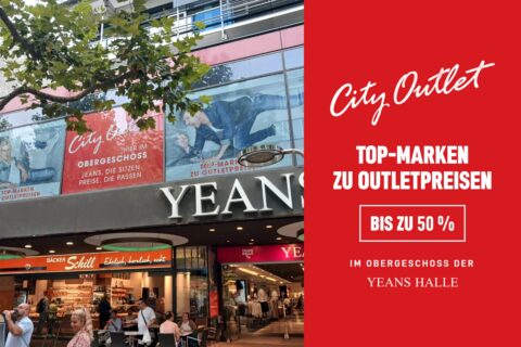 City Outlet im Obergeschoss der YEANS HALLE Stuttgart, Königstraße 3